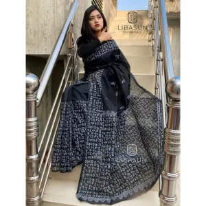 Limited Edition Black & White Combnation colour Saree