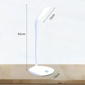 LED Night Light USB Rechargeable or Battery Power Eye Protection Touch Adjustable Foldable Bedroom Bedside Room Desk Book Lamp