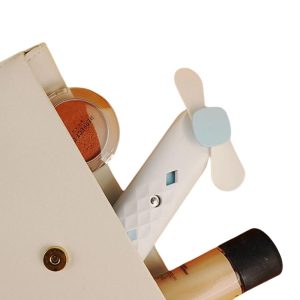 Portable Misting Fan 500mAh Rechargeable Handheld Personal Mist Fan Small USB Charging Fan Cooling Quiet Silent Fan With Water
