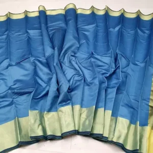 Halfsilk Golden Joripair Saree For Women /Girl