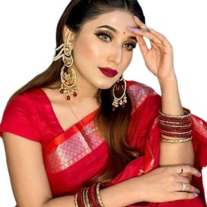 Limited Edition Red colour Saree for Woman Sharee For Women Saree for women gift anniversary birthday